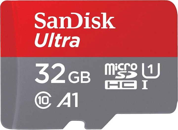 Карта памяти SanDisk 32 GB microSDHC UHS-I V30 Class 10 Ultra (SDSQUA4-032G-GN6MA)