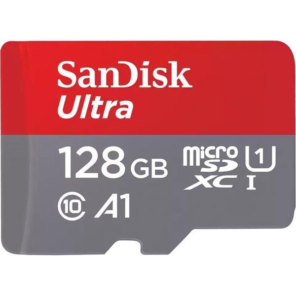 Карта пам'яті SanDisk 128 GB microSDXC UHS-I U1 A1 Class 10 Ultra (SDSQUAB-128G-GN6MA)