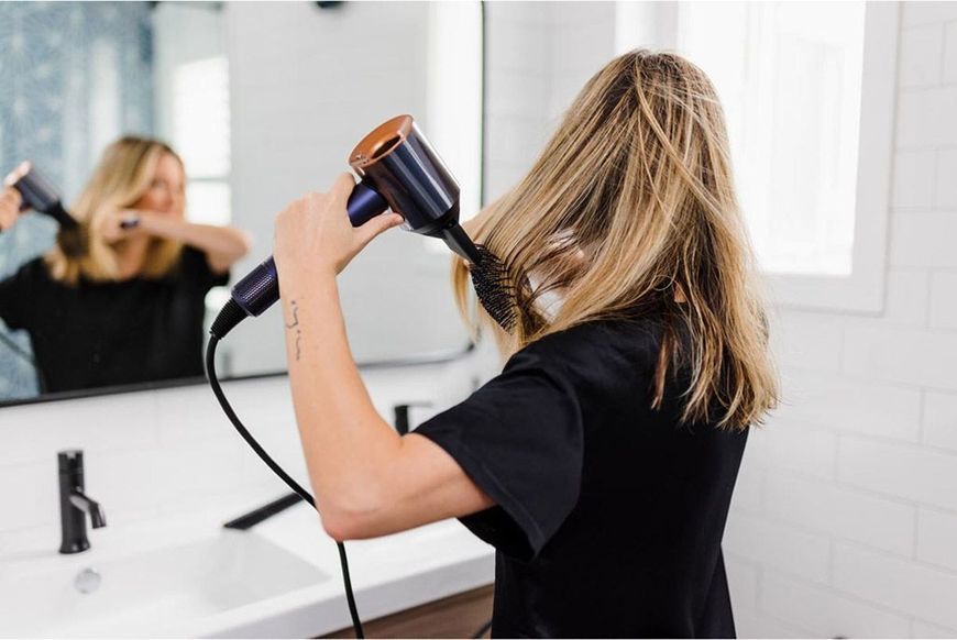 Брашінг для волосся Dyson Щітка Paddle brush Prussian blue (971062-03)