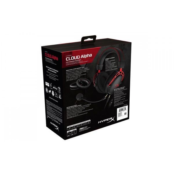 Навушники з мікрофоном HyperX Cloud Alpha (HX-HSCA-RD/4P5L1AM)