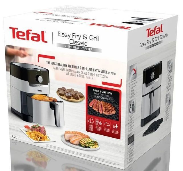 Мультипіч Tefal Easy Fry & Grill EY501A10 Black and Silver (EY501A10)