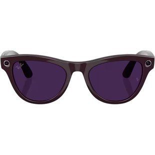 Смарт-очки Ray-Ban Meta Skyler Gen 2 Shiny Mystic Violet Frame/Clear to Amethyst Transit.Lens. (RW4014 6701CH 52-20)