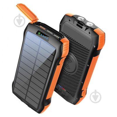 Зовнішній акумулятор (павербанк) із сонячною панеллю Promate SolarTank 20000 mAh (solartank-20pdqi.black)