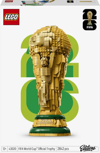 Блочный конструктор LEGO Editions Football Офіційний трофей чемпіонату світу з футболу FIFA (43020)
