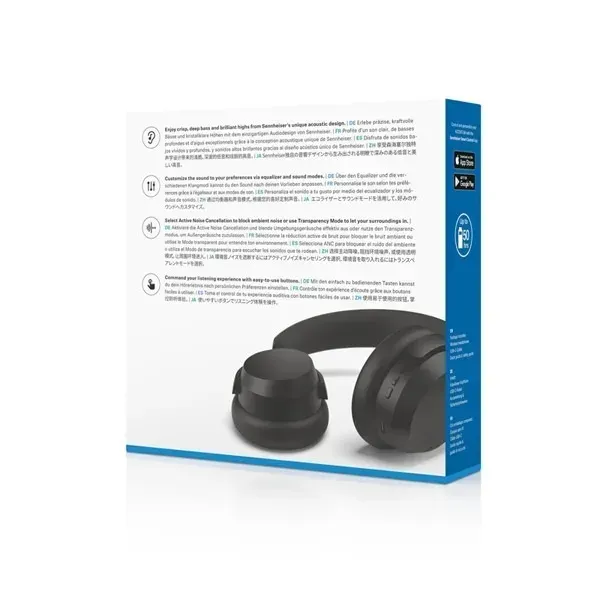 Навушники з мікрофоном Sennheiser ACCENTUM Wireless Black (700174)
