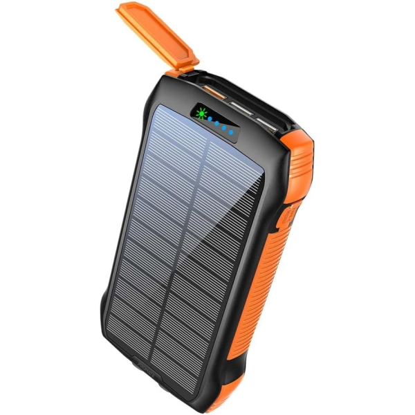 Зовнішній акумулятор (павербанк) із сонячною панеллю Promate SolarTank 10000 mAh (solartank-10pdqi.black)