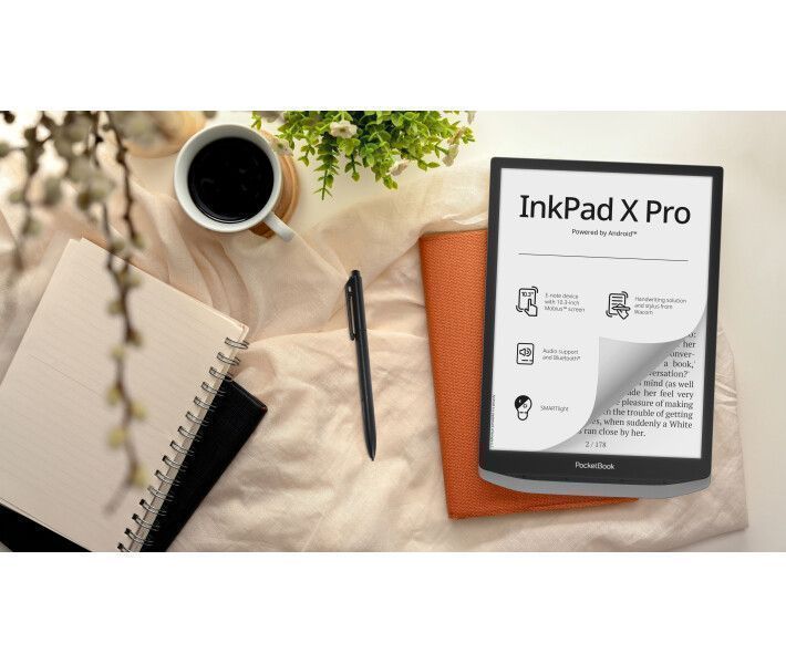 Електронна книга з підсвічуванням PocketBook 1040D InkPad X PRO Mist Grey (PB1040D-M-WW)