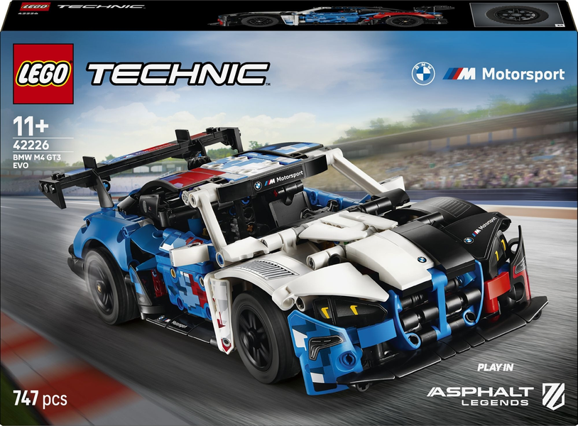 Блочный конструктор, Авто конструктор LEGO Technic Автомобіль для перегонів BMW M4 GT3 EVO (42226)