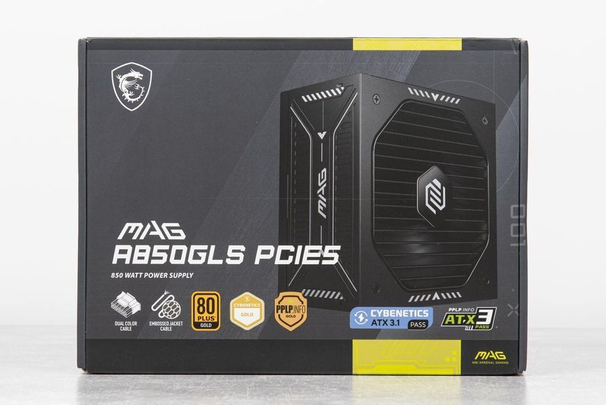 Блок живлення MSI MAG A850GLS PCIE5 (306-7ZPIY11-CE0)