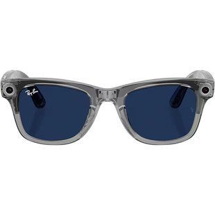 Смарт-очки Ray-Ban Meta Wayfarer Gen 2 Standard Shiny Transparent Grey Frame/Clear Sapphire Lenses (RW4012 6840MF 50-22)