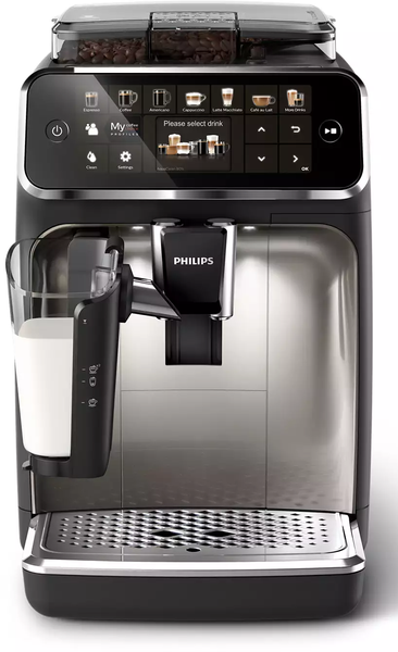 Кофемашина автоматическая Philips LatteGo 5400 Series EP5447/90 Black and Silver (EP5447/90)