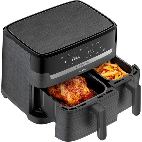 Мультипіч (аерофритюрниця) Moulinex Dual Easy Fry EZ901H20