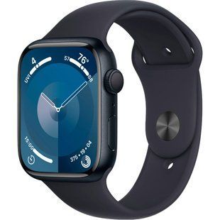 Смарт-годинник Apple Watch Series 9 GPS 41mm Midnight Aluminum Case w. Midnight Sport Band S/M (MR8W3)