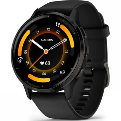 Смарт-годинник Garmin Venu 3 Slate Stainless Steel Bezel with Black Case and Silicone Band (010-02784-01/51)