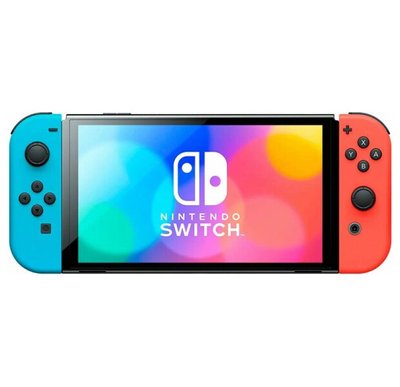 Портативна ігрова приставка Nintendo Switch OLED with Neon Blue and Neon Red Joy-Con (045496453442)
