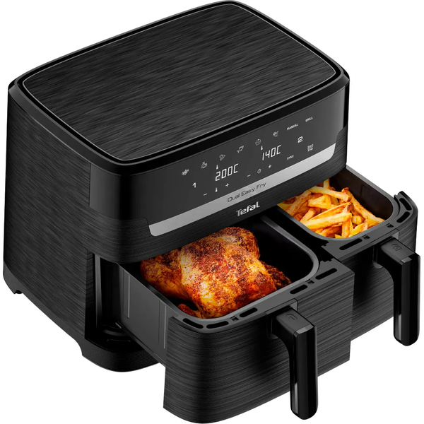 Мультипіч (аерофритюрниця) Tefal Dual Easy Fry EY901N10