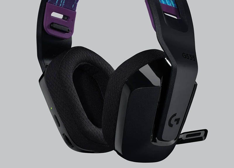 Наушники с микрофоном Logitech G535 Lightspeed Wireless Black (981-000972)