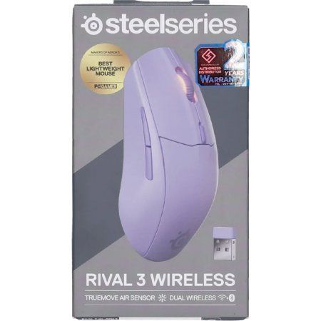 Миша SteelSeries Rival 3 Gen 2 Wireless Lavender (62525)
