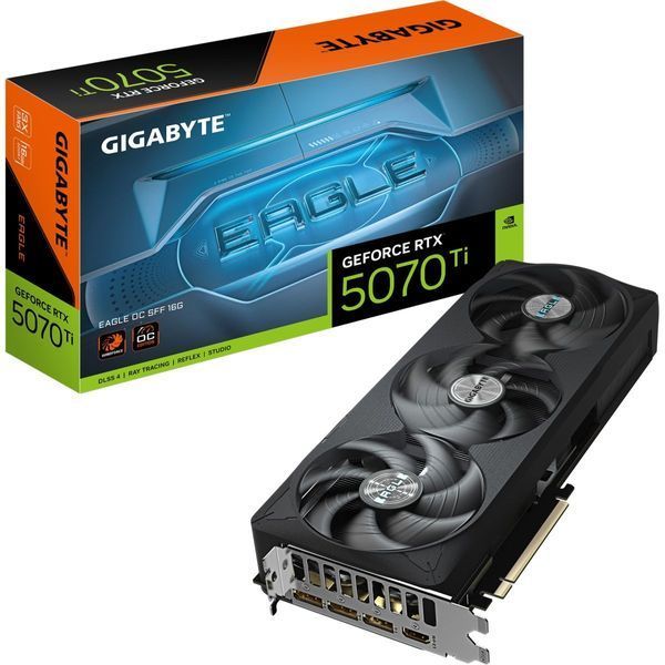 Видеокарта GIGABYTE GeForce RTX 5070 Ti EAGLE OC SFF 16G (GV-N507TEAGLE OC-16GD)