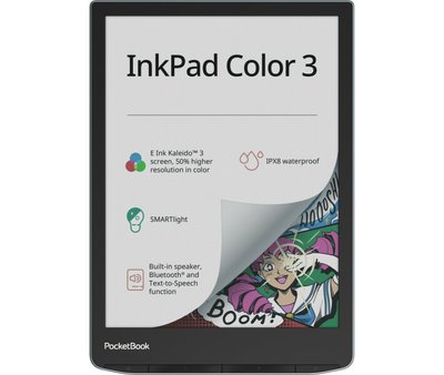 Електронна книга з підсвічуванням PocketBook 743C InkPad Color 3, Stormy Sea (PB743K3-1-CIS)