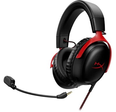 Навушники з мікрофоном HyperX Cloud III Black/Red (727A9AA)