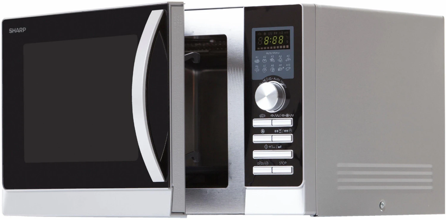 Мікрохвильовка з грилем Sharp R843INW