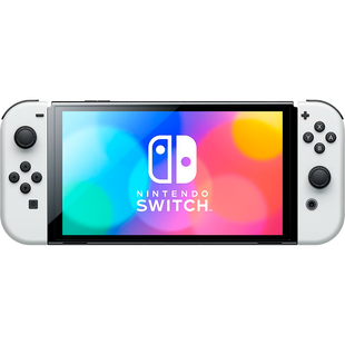 Портативная игровая приставка Nintendo Switch OLED with White Joy-Con (045496453435)