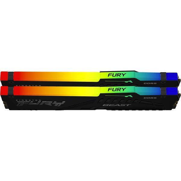 Пам'ять для настільних комп'ютерів Kingston FURY 32 GB (2x16GB) DDR5 5600 MHz FURY Beast RGB (KF556C36BBEAK2-32)
