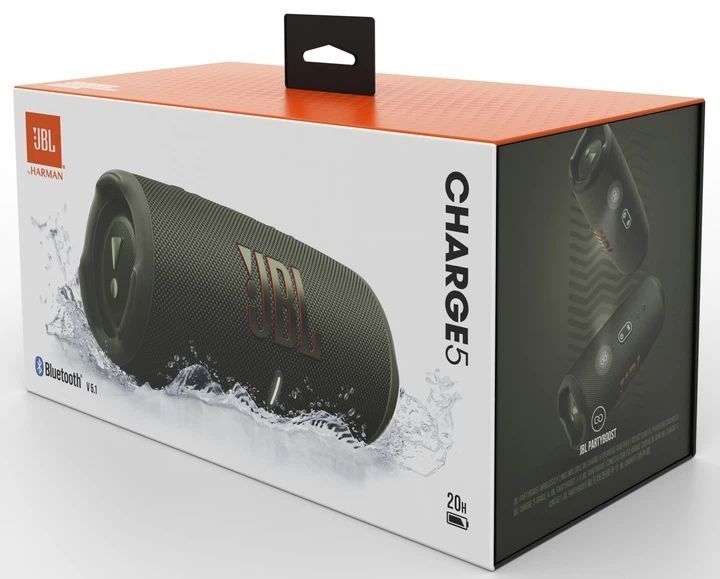 Портативна колонка JBL Charge 5 Green (JBLCHARGE5GRN)