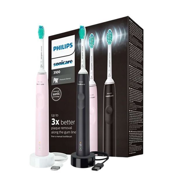 Набір із 2-х електричних зубних щіток Philips Sonicare ProtectiveClean 3100 HX3675/15