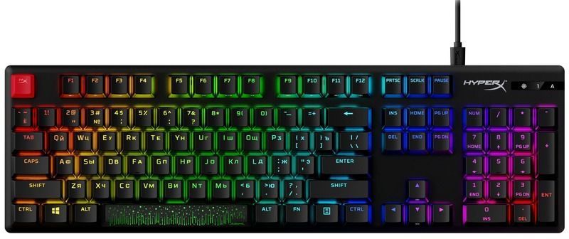 Клавіатура HyperX Alloy Origins PBT RGB Mechnical Red (639N3AA)