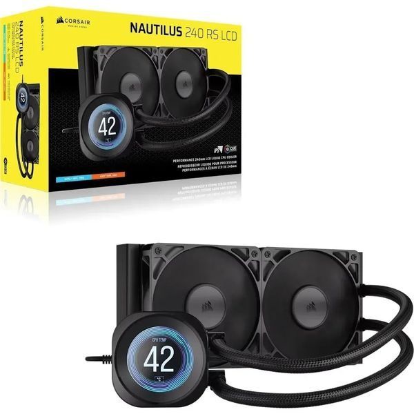 Водяное охлаждение Corsair Nautilus 240 RS LCD Black (CW-9061031-WW)