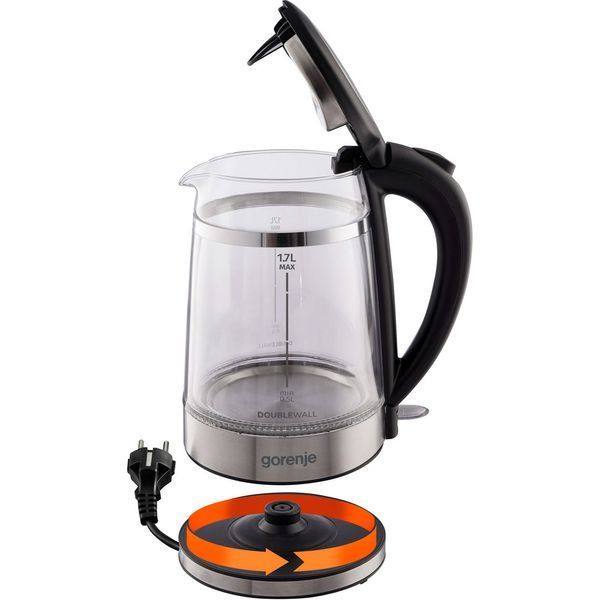 Електрочайник Gorenje K17GDW Black (K17GDW)